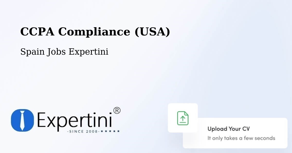 CCPA Privacy Rights & Compliance Notice – Chodes - Spain Jobs Expertini